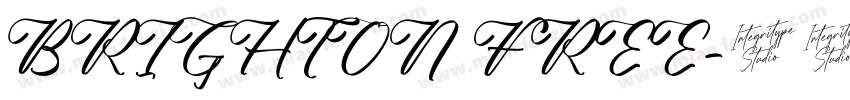 BRIGHTON FREE字体转换